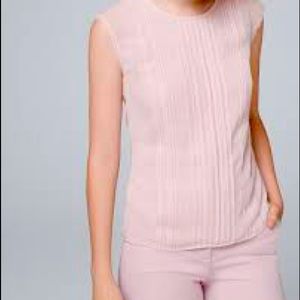 White House Black Market Pleated Blouse